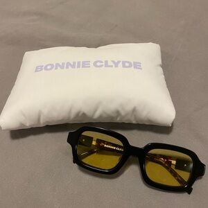 Bonnie Clyde Shy Guy sunglasses with black & yellow tint
